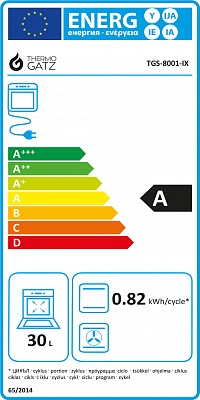 ΚΟΥΖΙΝΑ ΜΙΚΤΗ TGS 8001 IX DOUBLE-CAVITY Υγραέριο