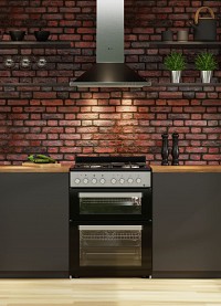 ΚΟΥΖΙΝΑ ΜΙΚΤΗ TGS 8001 IX DOUBLE-CAVITY Υγραέριο