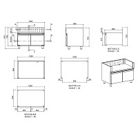 ΕΡΜΑΡΙΟ INOX BBQ TGH-B1-B4-G ΜΕ ΠΟΡΤΕΣ