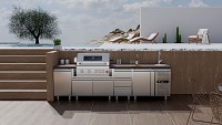 ΕΡΜΑΡΙΟ INOX ΓΙΑ ΦΙΑΛΗ EX7-45 PR - χωρίς πάγκο