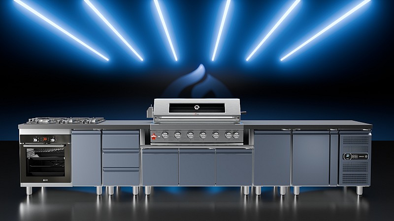 BBQ ΥΓΡΑΕΡΙΟΥ SEMI-PROF TGH-BI-B8B-G 6+1 26,7kW