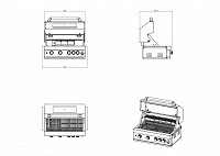 BBQ ΥΓΡΑΕΡΙΟΥ SEMI-PROF TGH-BI-B4-G 4+1 19,3kW